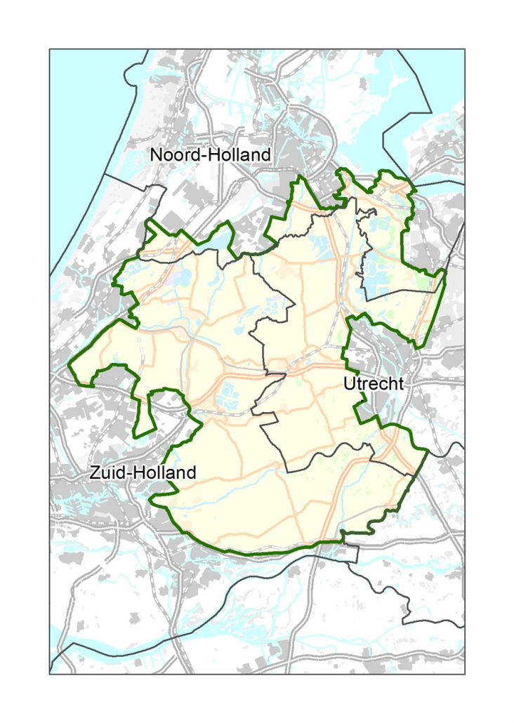 Begrenzing Groene Hart provinciegrens
