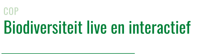 Biodiversiteit live en interactief  