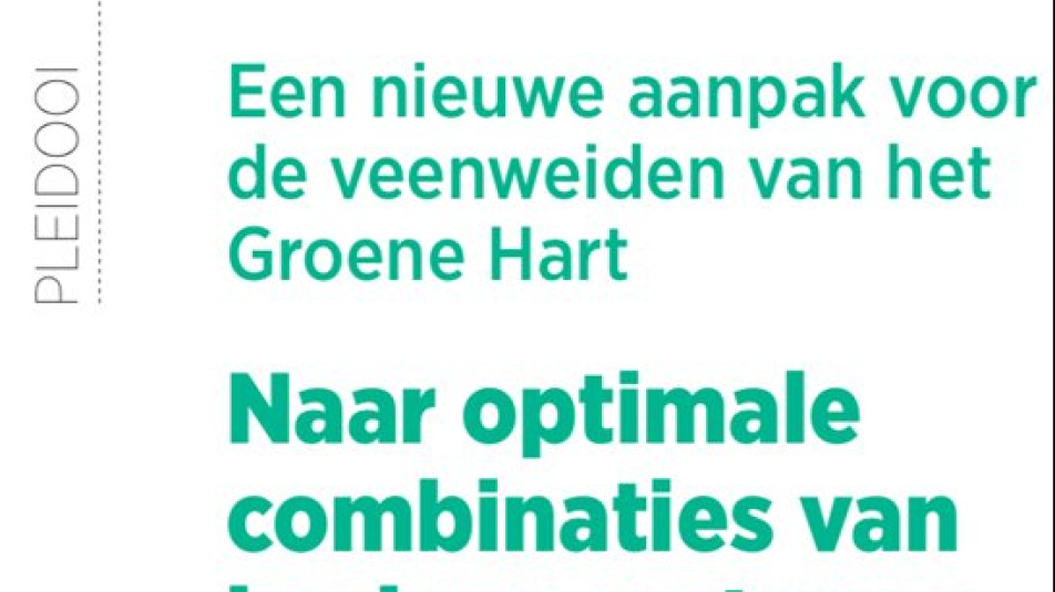 Voorkant rapport pleidooi voor het Groene Hart