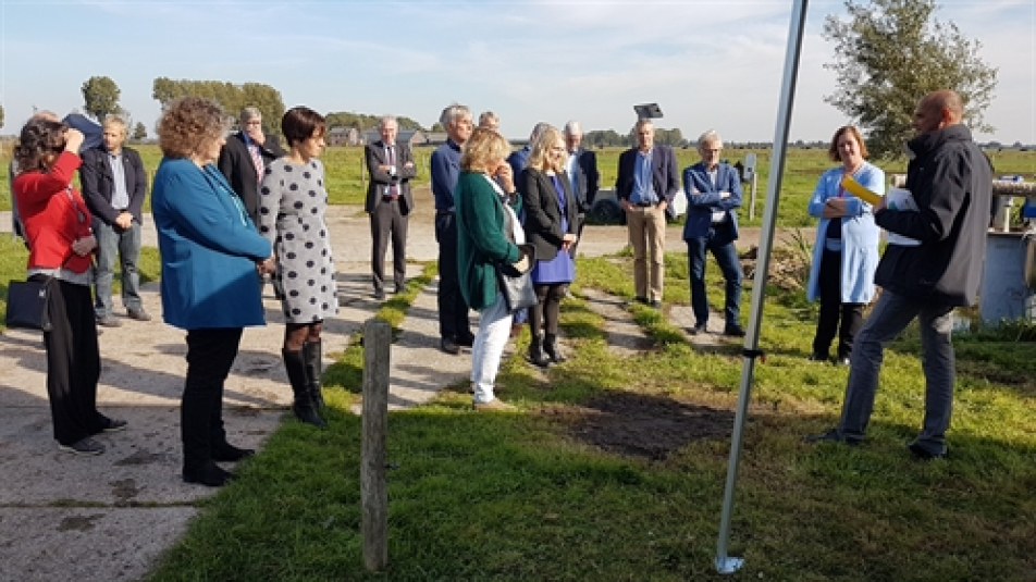 Werkbezoek GS en SG in het veld